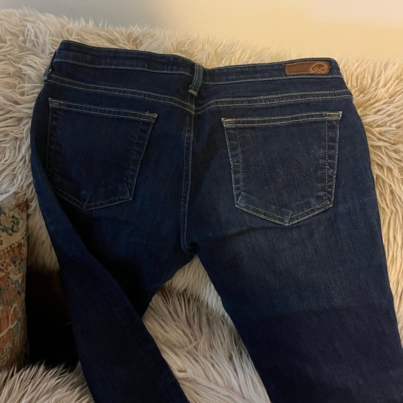Ag Adriano Goldschmied Women's Dark Blue Jeans - Picture 2 of 7